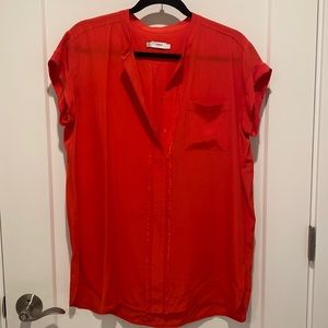 Vince 100% Silk Blouse, Size Large